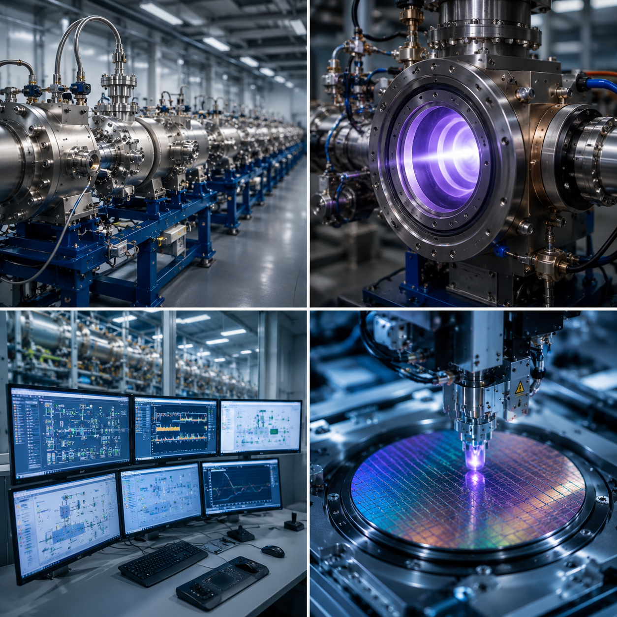 Advanced accelerator beamlines, ion source technology, scientific instrumentation, control systems and semiconductor research infrastructure.
